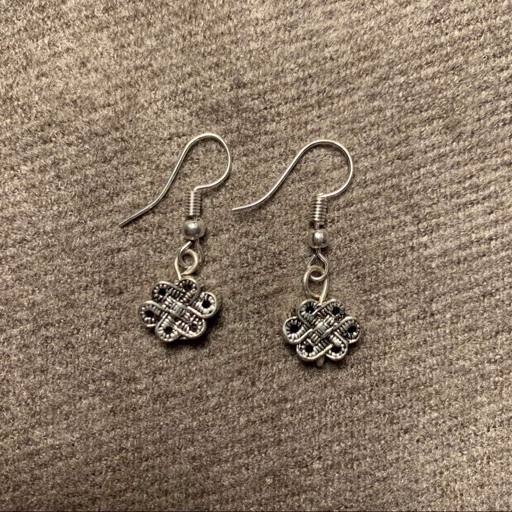 Mongolian Silver Handmade Earrings